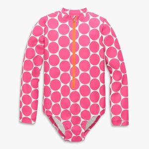 NWT Long sleeve one-piece pink dot size 4/5